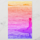 Hawaiaanse surfer briefpapier (Achterkant)