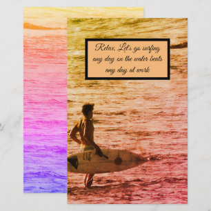 Hawaiaanse surfer briefpapier