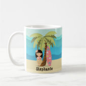 Hawaiaanse Surfmeisje Koffiemok (Links)