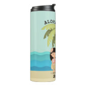 Hawaiaanse Surfmeisje Thermosbeker (Gedraaid links)