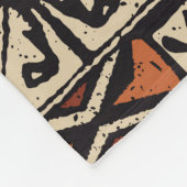 Hawaïaanse tapa: Tribale lappendeken Fleece Deken (Hoek)