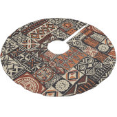 Hawaïaanse tapa: Tribale lappendeken Kerstboom Rok (Gekanteld)