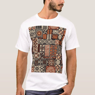 Hawaïaanse tapa: Tribale lappendeken T-shirt