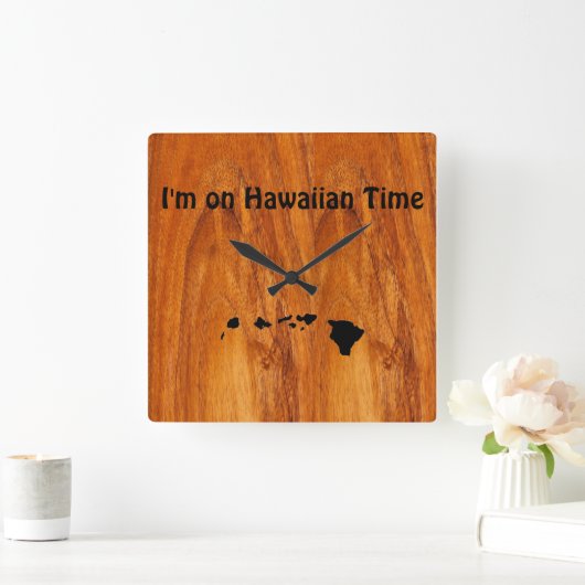 Hawaïaanse tijd vierkante klok (Huis)