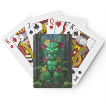 Hawaiaanse Tiki God Speelkaarten