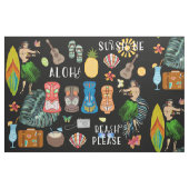 Hawaïaanse Tiki-stof Stof (Fat Quarter)