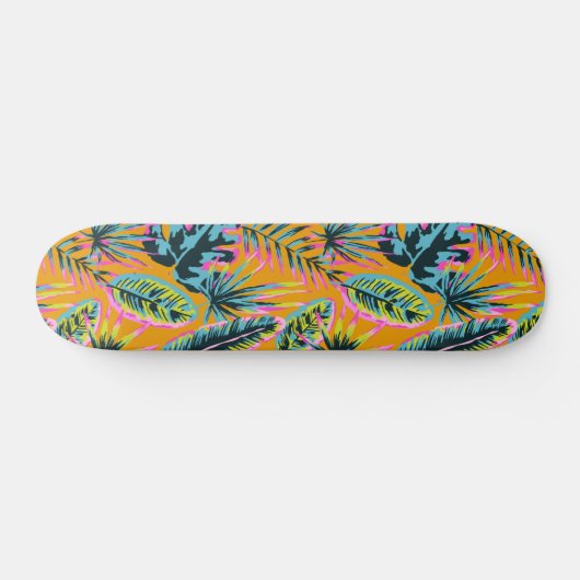 Hawaïaanse tropische bladeren en Planten print Persoonlijk Skateboard (Horizontaal)