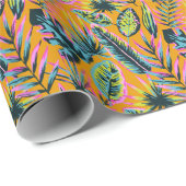 Hawaïaanse tropische bladeren en Planten printpatr Cadeaupapier (Rol Hoek)