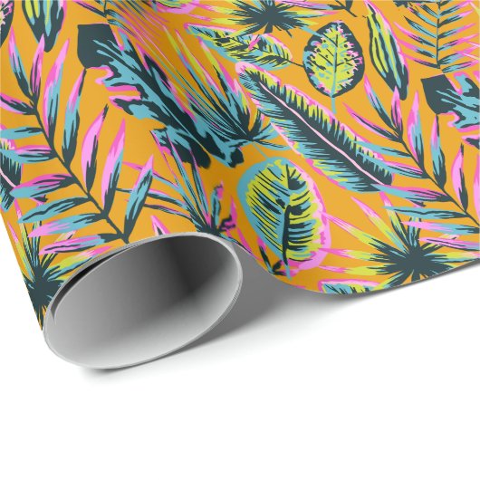 Hawaïaanse tropische bladeren en Planten printpatr Cadeaupapier (Rol Hoek)