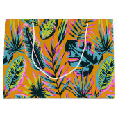Hawaïaanse tropische bladeren en Planten printpatr Groot Cadeauzakje (Voorkant)