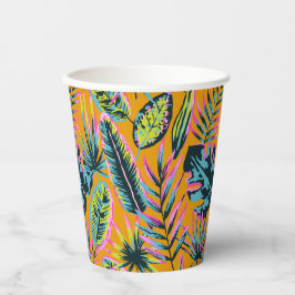 Hawaïaanse tropische bladeren en Planten printpatr Papieren Bekers