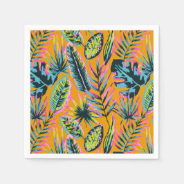 Hawaïaanse tropische bladeren en Planten printpatr Servet
