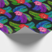 Hawaïaanse Tropische Bloem Cadeaupapier (Hoek)