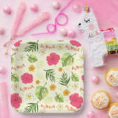 Hawaiaanse Tropische Bloem Papieren Bordje (Feest)