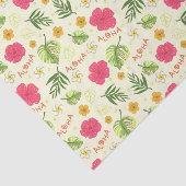 Hawaiaanse Tropische Bloem Tissuepapier (Detail)