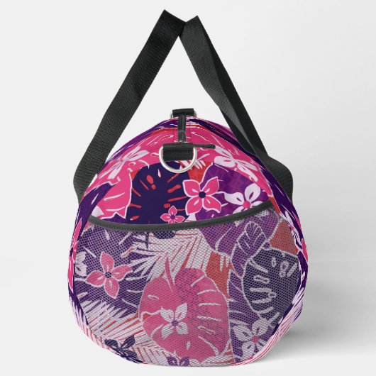 Hawaïaanse tropische bloemen aloha print plunjezak (Rechts)