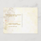 Hawaïaanse Tropische Bloemen Bruiloft RSVP Uitnodiging Briefkaart (Achterkant)