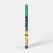 Hawaïaanse tropische bloemen en vlinders monogram samsung galaxy hoesje (Rechterkant)