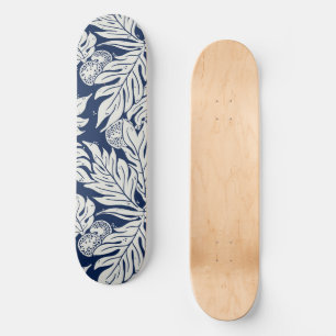 Hawaïaanse Tropische broodvrucht ulu in indigoblau Persoonlijk Skateboard