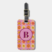 Hawaïaanse Tropische Fruit Roze Bagage Label (Voorkant verticaal)