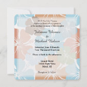 Hawaïaanse tropische hibiscus bloemen bruiloft kaart (Voorkant)