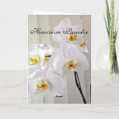 Hawaiaanse Tropische Orchidee Kaart (Achterkant)