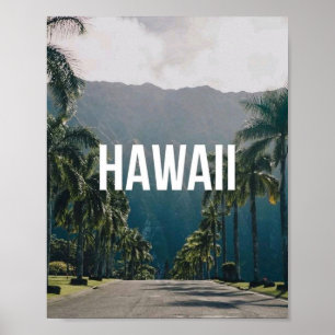 Hawaiaanse Tropische Palmbomen Esthetische Wandkun Poster