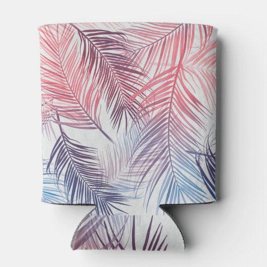 Hawaïaanse tropische palmen: stijlvol naadloos blikjeskoeler (Achterkant)