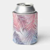 Hawaïaanse tropische palmen: stijlvol naadloos blikjeskoeler (Blikje Achterkant)
