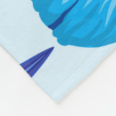 Hawaïaanse tropische planten, hibiscuspatroon. fleece deken (Hoek)