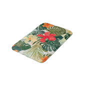 Hawaïaanse tropische planten, kleurrijke bloemen. badmat (Gekanteld)