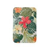 Hawaïaanse tropische planten, kleurrijke bloemen. badmat (Voorkant Verticaal)