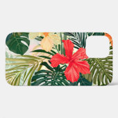 Hawaïaanse tropische planten, kleurrijke bloemen. Case-Mate iPhone case (Achterkant (horizontaal))