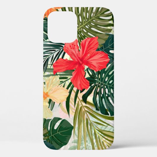 Hawaïaanse tropische planten, kleurrijke bloemen. Case-Mate iPhone case (Achterkant)