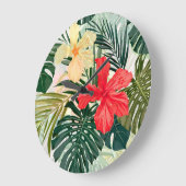 Hawaïaanse tropische planten, kleurrijke bloemen. grote klok (Hoek)