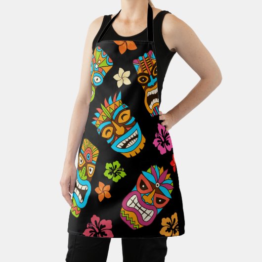 Hawaïaanse tropische print schort (Insitu)