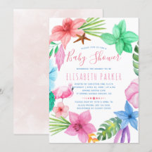 Hawaiaanse tropische roze bloemenkrans baby shower