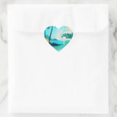 HAWAÏAANSE TROPISCHE SURVEN KUNST HART STICKER (Tas)