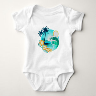 HAWAÏAANSE TROPISCHE SURVEN KUNST ROMPER