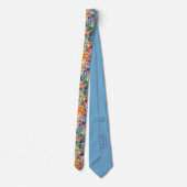 Hawaïaanse tropische Waterverf paradijsvogel Stropdas (Achterkant)