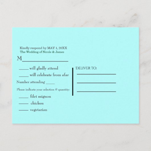 Hawaiaanse Tropische Zomer Dingen Frame Feest RSVP Uitnodiging Briefkaart (Achterkant)