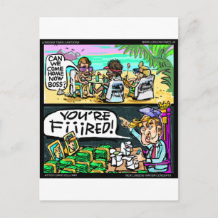 Hawaiaanse Trump detective grappige cadeaus en kaa Briefkaart