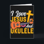 Hawaiaanse Ukulele Uke Jezus geloof christelijk ik Kaart<br><div class="desc">Hawaiaanse Ukulele Uke Jezus geloof christelijk ik hou van Jezus En</div>