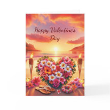 Hawaïaanse Valentijnsdag Kaart