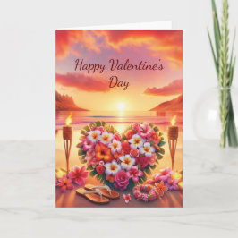 Hawaïaanse Valentijnsdag Kaart