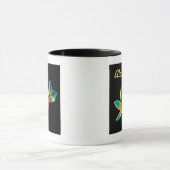 Hawaiaanse VERBLUFFENDE Plumeria Waterverf Thema M Mok (Midden)