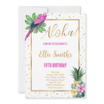 Hawaïaanse verjaardag uitnodiging