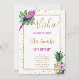 Hawaïaanse verjaardag uitnodiging