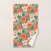 Hawaïaanse vibe esthetische tropische bloemen patr bad handdoek (Handdoek)