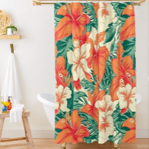 Hawaïaanse vibe esthetische tropische bloemen patr